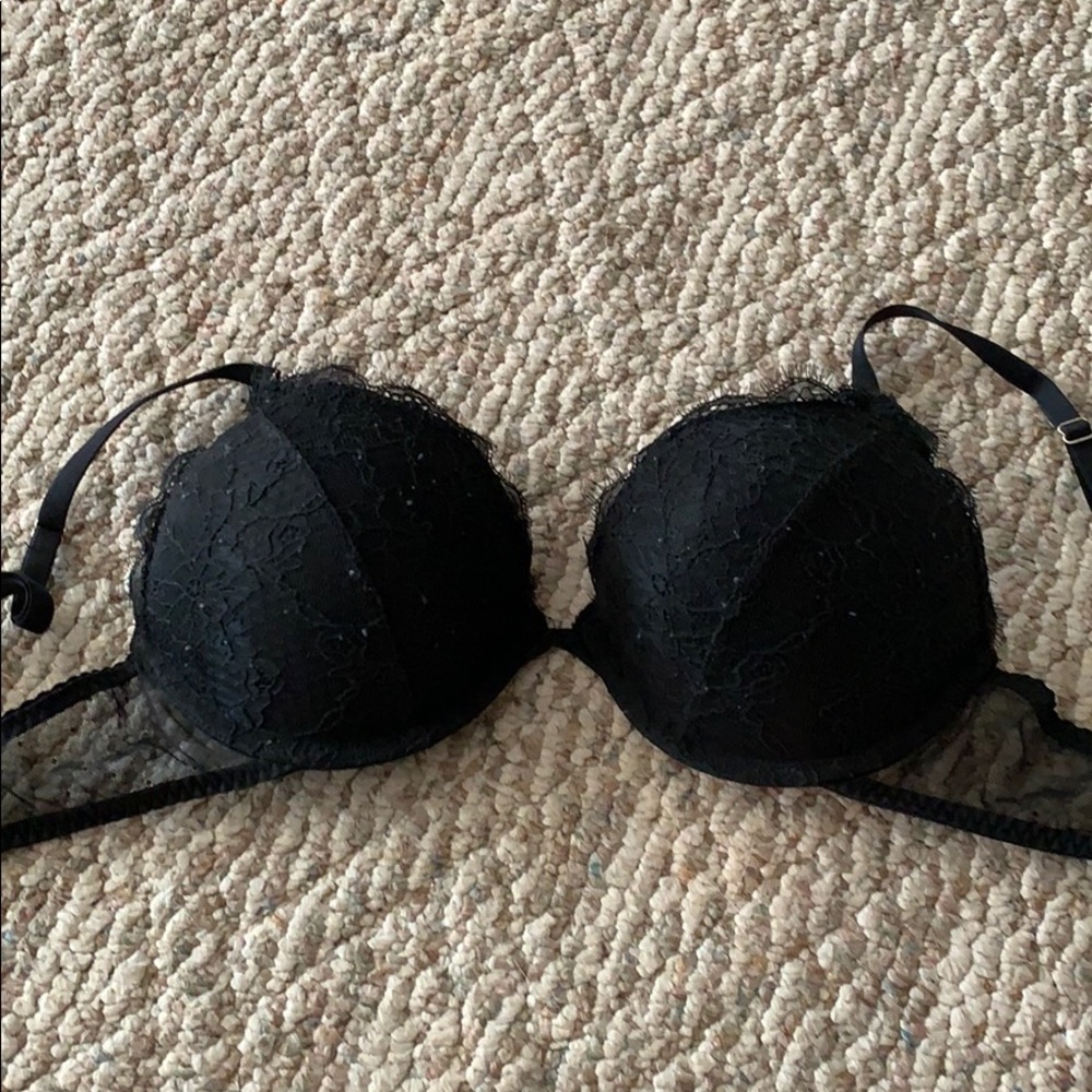 Black Lace Push Up Bra